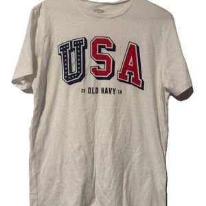 Old Navy Women's Red, White & Blue T-shirt Sz S